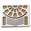(Defective Closeout Sale: Damaged Corner) Wood Bead Design Board TOOL-XCP0001-85-1