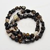 Natural Black Agate Bead Strands G-P070-34-3
