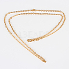 304 Stainless Steel Cable Chain Necklace Making STAS-P045-04G-2