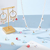 70Pcs 14 Styles Transparent Spray Painted Glass Pendants GLAA-GA0002-16-4