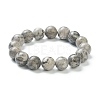 Natural Map Stone Beaded Stretch Bracelets BJEW-A117-E-08-2