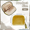 Rectangle Velvet Jewelry Zipper Storage Bags ABAG-WH0709-437B-2