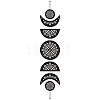 Moon Phase Wood Hanging Wall Decorations HJEW-WH0054-002-1