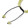 6mm Round Natural Lemon Jade Braided Bead Bracelets BJEW-C067-01A-02-4