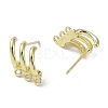 Brass Stud Earring Findings LS-KK-B087-08G-2