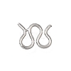 Brass M-Hook Clasps KK-CBA0DF0-14F-P-1