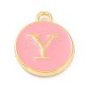 Golden Plated Alloy Enamel Charms ENAM-Q437-14Y-1
