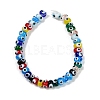 Handmade Evil Eye Lampwork Beads Strands LAMP-A007-02A-06-2