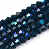 Opaque Solid Color Electroplate Glass Beads Strands LS-EGLA-A039-P2mm-L09-1