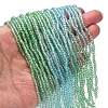 Transparent Painted Glass Beads Strands X-DGLA-A034-T1mm-A16-2