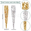 160Pcs 2 Colors Iron Bead Cones IFIN-SC0001-72-2