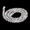 Transparent Electroplate Glass Beads Strands EGLA-A039-T6mm-B13-2