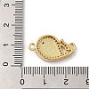 Rack Plating Brass Micro Pave Clear Cubic Zirconia Connector Charms KK-D088-43G-4