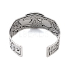 Constellation Alloy Open Cuff Bangles for Women Men LS-BJEW-C064-01AS-04-3