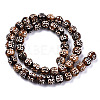 Tibetan Style dZi Beads Strands TDZI-R001-02A-2