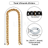 SUPERFINDINGS 4 Strands 4 Colors Handmade Spray Painted Acrylic Curb Chains CHAC-FH0001-01-2