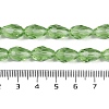 Transparent Glass Beads Strands EGLA-N013-T6mm-D13-4