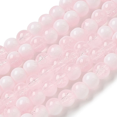 Crackle Glass Beads Strands GLAA-U001-6mm-12-1