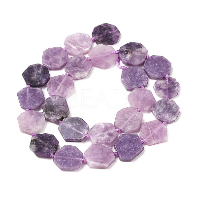 Natural Lepidolite Beads Strands G-L095-A01-01B-1
