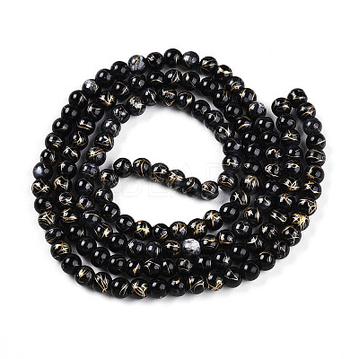 Baking Paint Glass Beads X1-DGLA-N003-6mm-B10-1