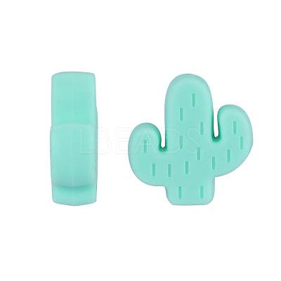 20Pcs Cactus Food Grade Eco-Friendly Silicone Focal Beads JX906I-1