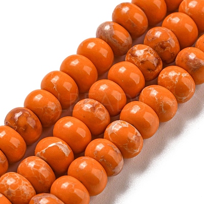 Synthetic Imperial Jasper Dyed Beads Strands G-D077-E01-02F-1