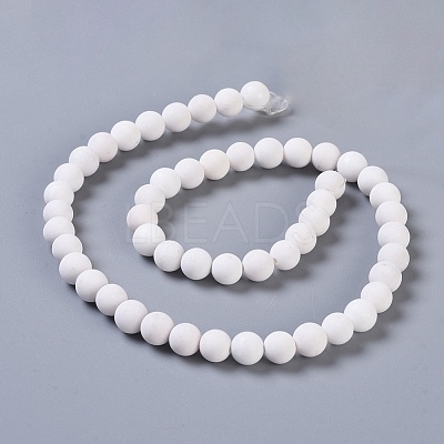 Natural Mashan Jade Beads Strands G-K245-01J-8mm-1
