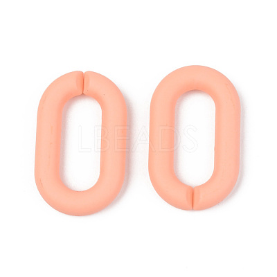 Opaque Spray Painted Acrylic Linking Rings OACR-T024-02-I02-1