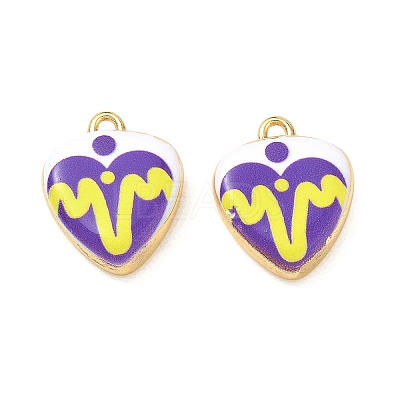Printed Brass Pendants KK-CBA42CA-07G-07-1