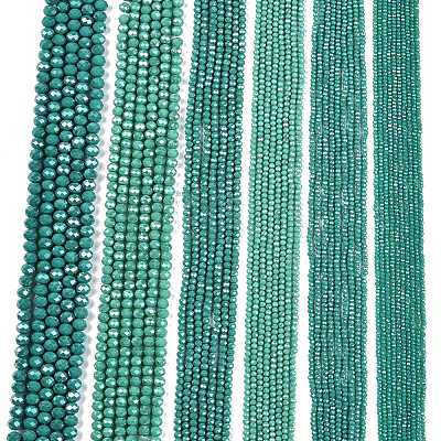 Electroplate Glass Beads Strands EGLA-A044-P1mm-A31-1
