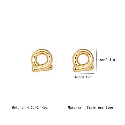 304 Stainless Steel Stud Earrings for Women MG2495-1