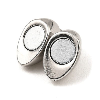 Non-Tarnish 304 Stainless Steel Magnetic Clasps X-STAS-K265-01A-P-1