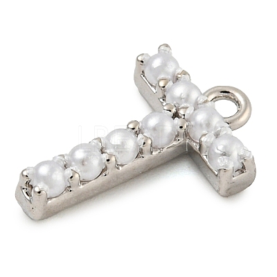 Plastic Imitation Pearl Pendants KK-P230-17P-T-1