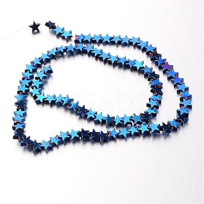 Electroplate Non-magnetic Synthetic Hematite Bead Strands G-F300-24B-05-1