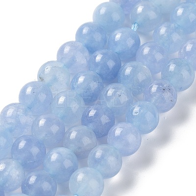 Dyed Natural Malaysia Jade Beads Strands X-G-G021-02B-07-1