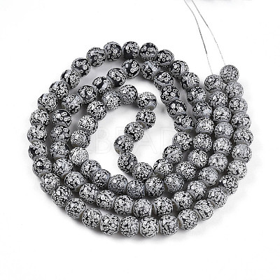 Transparent Baking Paint Glass Beads Strands DGLA-N009-10mm-10-1