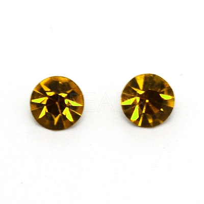 Glass Rhinestone Cabochons RGLA-WH0005-02C-1