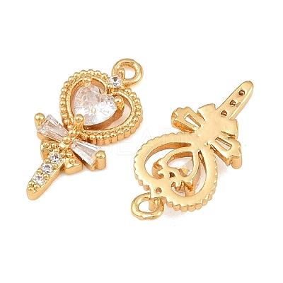 Brass Micro Pave Cubic Zirconia Pendants CU-CBA7392-10G-01-1