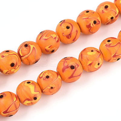 Handmade Lampwork Beads Strands LAMP-N028-05C-1
