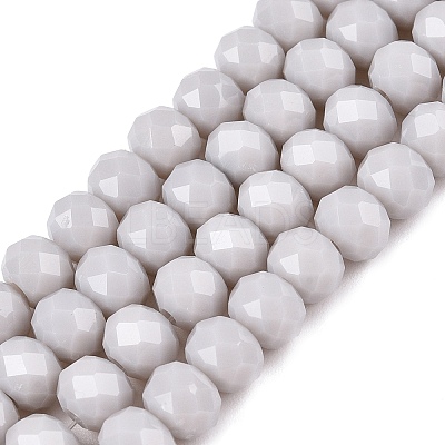 Opaque Solid Color Imitation Jade Glass Beads Strands LS-EGLA-A044-P6mm-D19-1