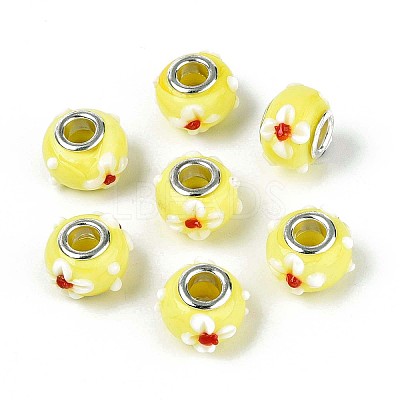 Handmade Lampwork European Beads X-LAMP-Q029-03B-1