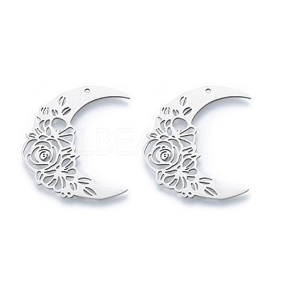 Non-Tarnish 201 Stainless Steel Pendants STAS-N090-LA933-1-1