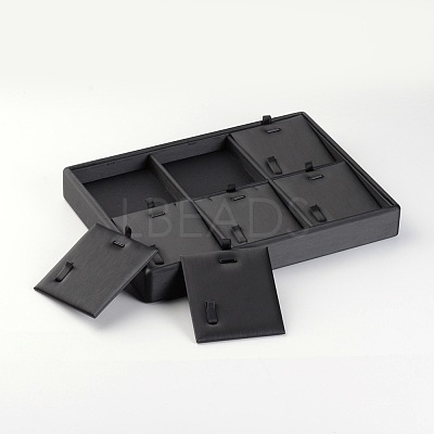 Wooden Necklaces Presentation Boxes NDIS-O007-01-1