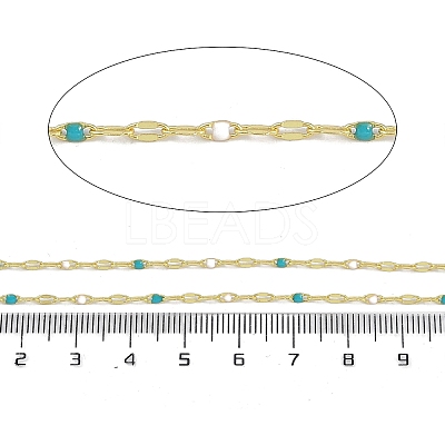 Rack Plating Brass Dapped Chains AJEW-Q153-03G-05-1
