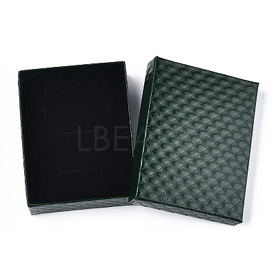Rhombus Textured Cardboard Jewelry Boxes CBOX-T006-01I-1