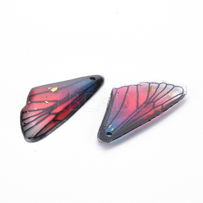 Transparent Resin Pendants X-RESI-Q216-001B-1
