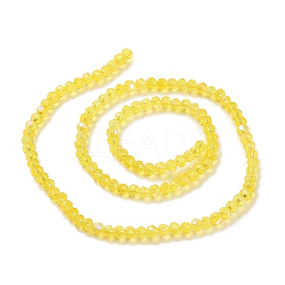 Electroplate Glass Beads Strands X1-EGLA-A034-T4mm-L02-1