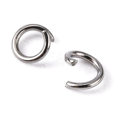 Tarnish Resistant 304 Stainless Steel Open Jump Rings STAS-R049-5x0.8mm-1