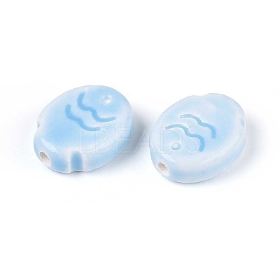 Handmade Porcelain Ceramic Beads PORC-T133-24C-1