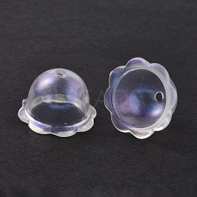 Transparent Acrylic Bead Caps OACR-P007-46-1
